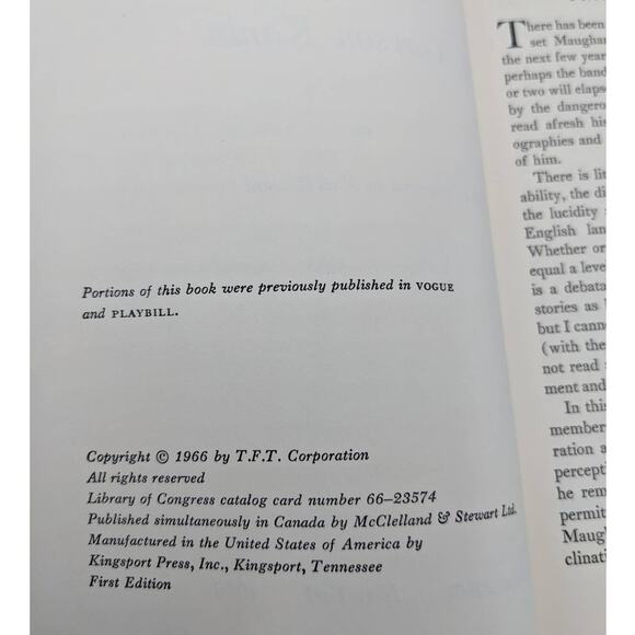 Remembering Mr. Maugham By Garson Kanin Biography Vintage First Edition 1966 - Picture 10 of 12